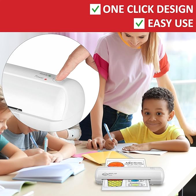 SINCHI 9-Inch Thermal Laminator, 3–5 Mil, 3-Min Warm-Up, Compact Lamination - Image 3