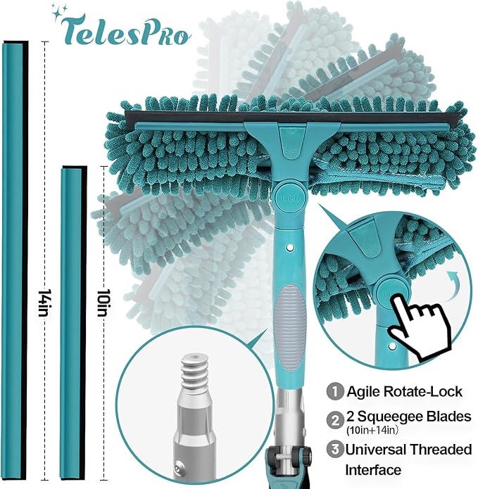 TelesPro 20 Feet High Reach Window Squeegee - Image 2