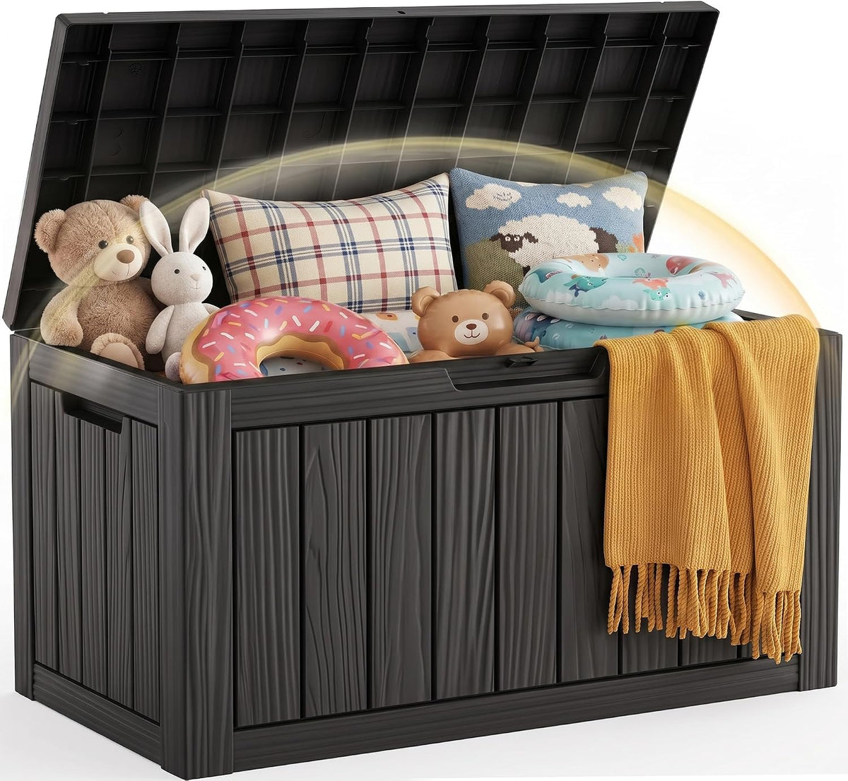 efu outdoor storage box 70 gallon deck box, main product view
