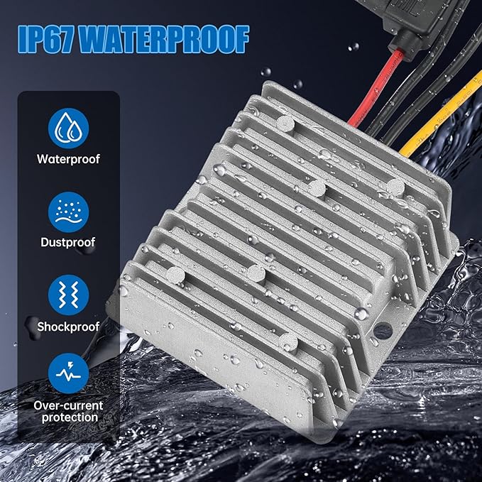 BEYIMEI DC 30V-90V to 24V 20A 480W Waterproof Step-Down Power Converter DC - Image 5