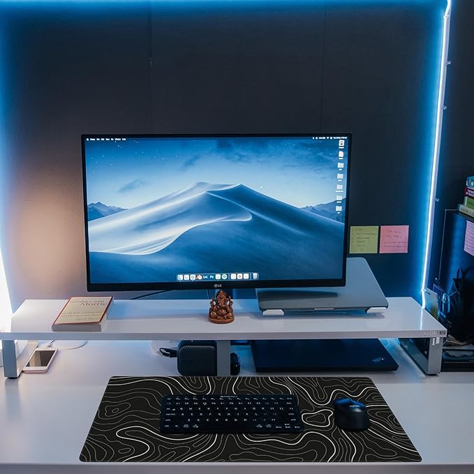 Eflxamz Desk Mat, Topographic Contour Large Gaming Mouse Pad - Image 6