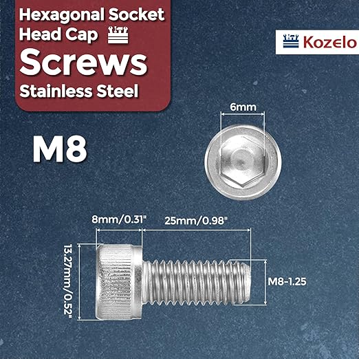 Kozelo 25pcs Socket Head Cap Screws - Image 2