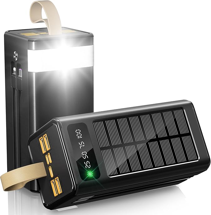 Feidyns 90000mAh Solar Battery Charger, 35W Fast Charging Solar Power Bank - Image 9