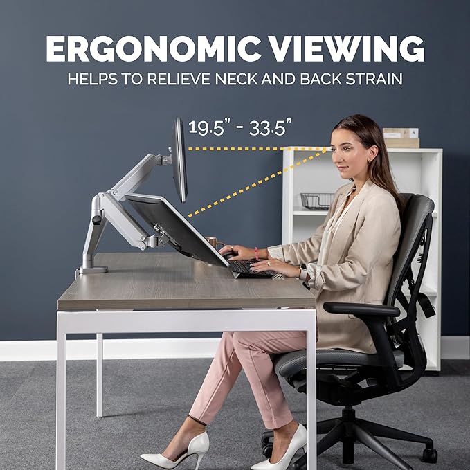 Fellowes Platinum Series Dual Monitor Arm - Image 8