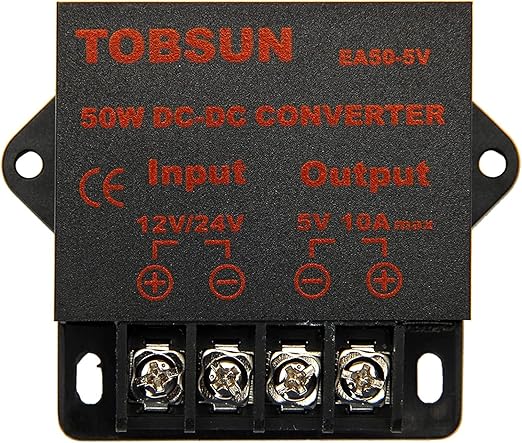 DC 12V/24V to 5V 10A Converter by VOLRANTISE