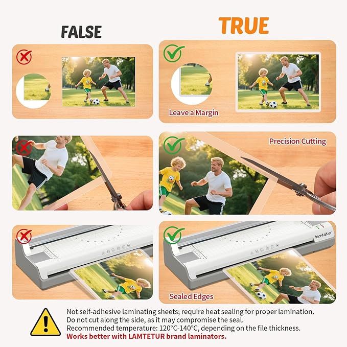 Lamtetur Thermal Laminating Pouches 9" x 11.5" Inches, Holds 8.5 x 11 Inch - Image 6