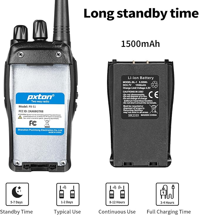 pxton S1 walkie talkies for Adults - Image 5