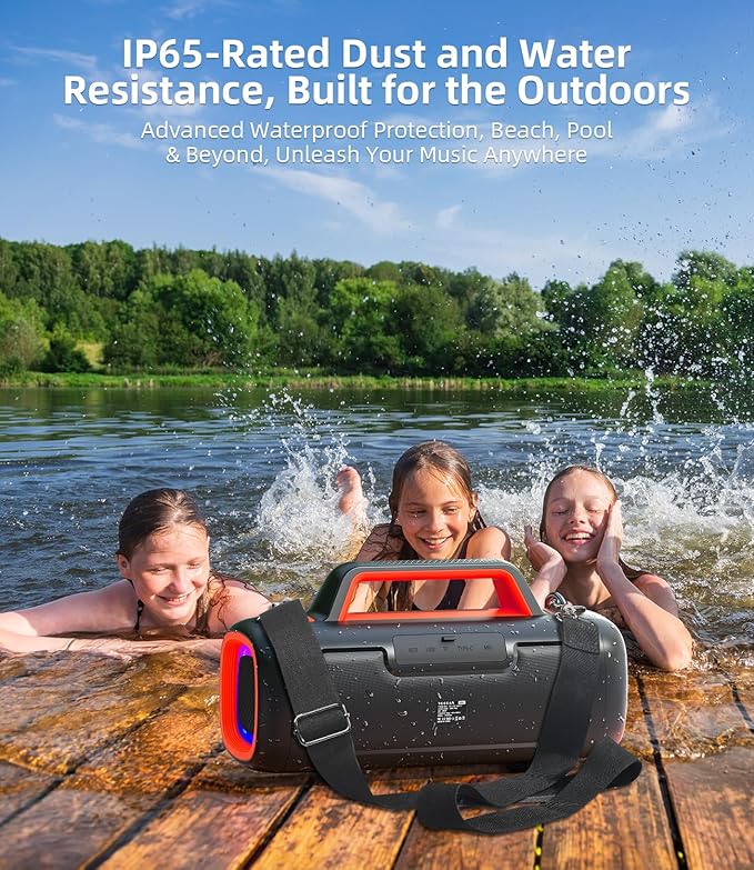 Portable Bluetooth Speaker Wireless, 140W Peak Loud Sound - Image 6