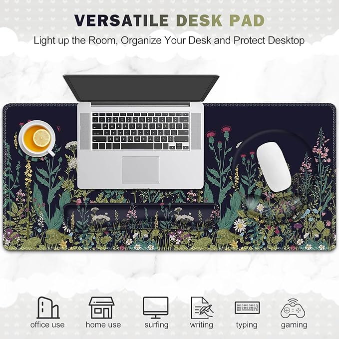 ToLuLu Desk Mat, XXL Large Mouse Pad Wrist Support Set，4 in1 Gaming Mousepad - Image 6