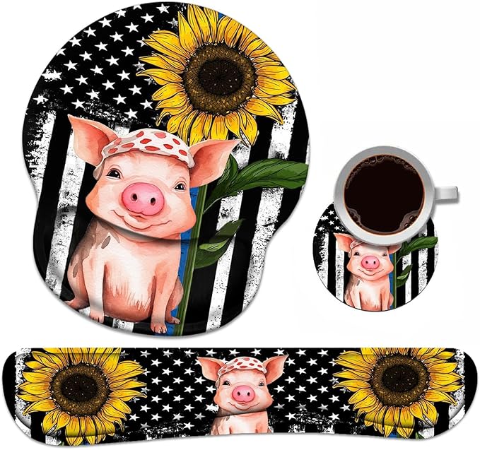 Keyboard Wrist Rest + Mouse Pad Wrist Support Set by Unknown