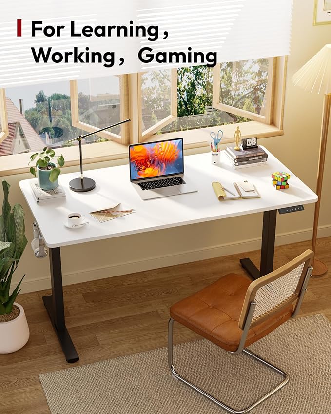 SANODESK Electric Standing Desk 48 x 30 Inches Whole-Piece Desktop Height - Image 3