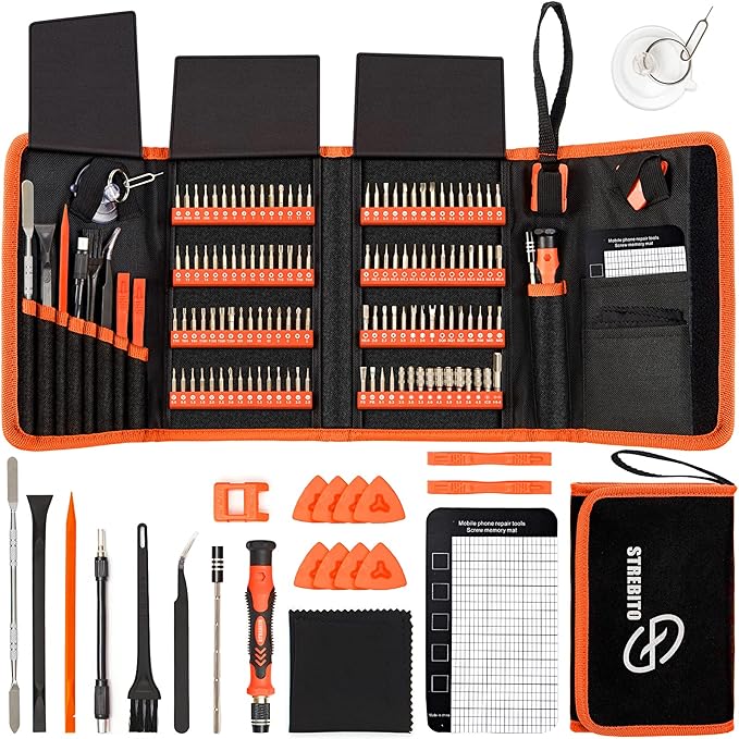 STREBITO Precision Screwdriver Set 142-Piece Electronic Repair Tool Kit by STREBITO