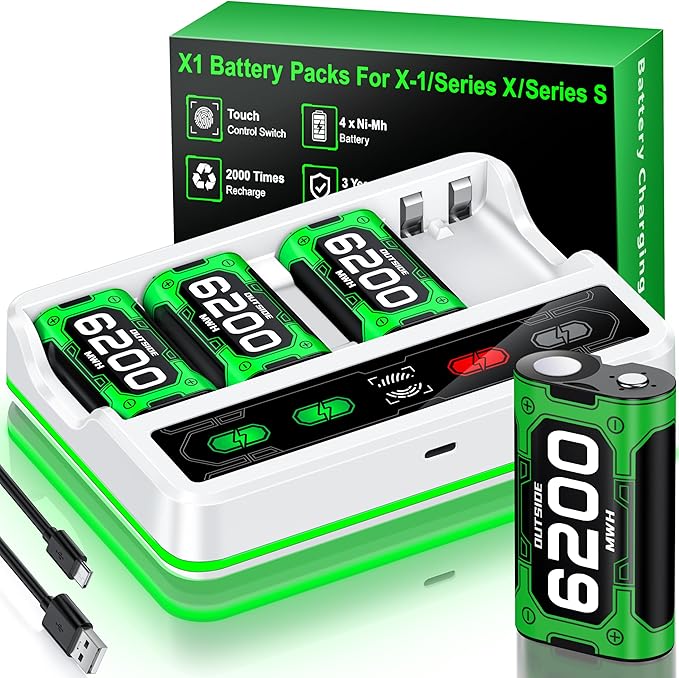 Upgraded Fast Charging Rechargeable Battery Packs by NinjajoyOXxboxbatterypack
