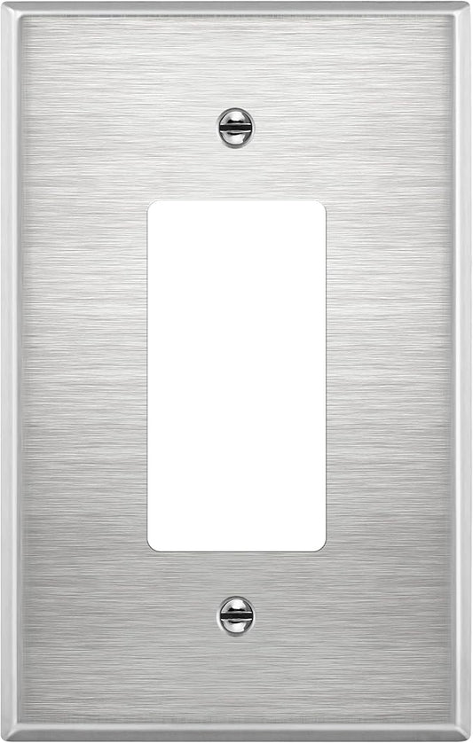 ENERLITES Decorator Switch or Receptacle Outlet Metal Wall Plate, Corrosion by Enerlites
