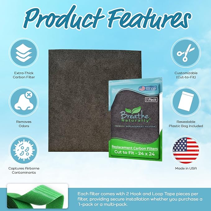 Breathe Naturally Universal Cut To Fit Carbon Activated Air Filter - Image 4
