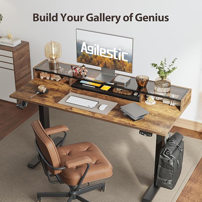 Agilestic Glass Standing Desk - Image 5