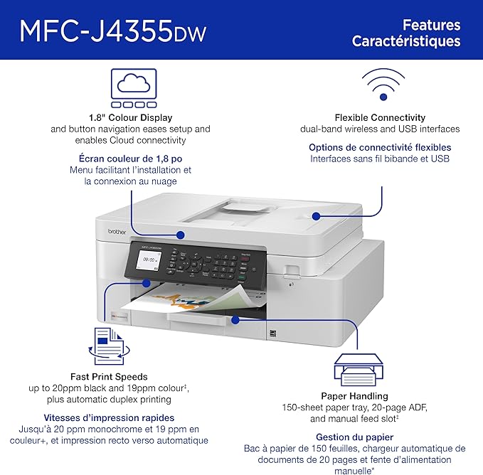 Brother INKvestment 4355 Wireless Color Inkjet All-in-One Printer - Image 3