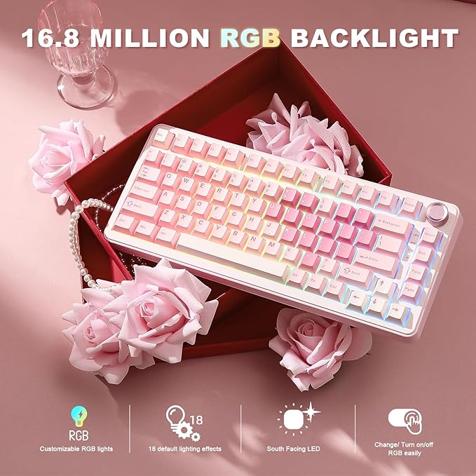 YUNZII B75 PRO Wireless Mechanical Keyboard, 75% Layout - Image 6