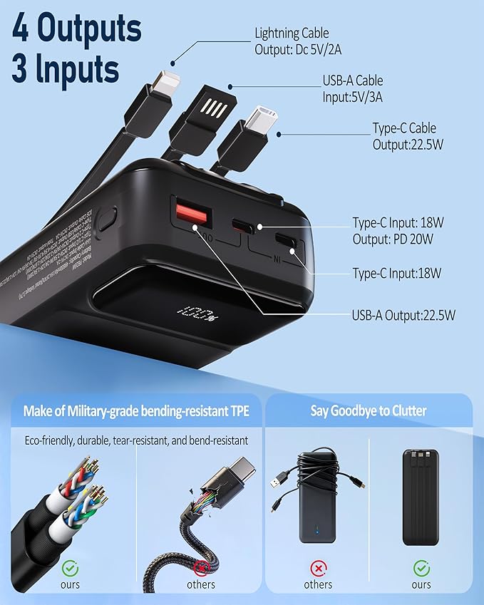 Power-Bank-Portable-Charger 49800mAh Portable Phone Charger Power Bank - Image 4