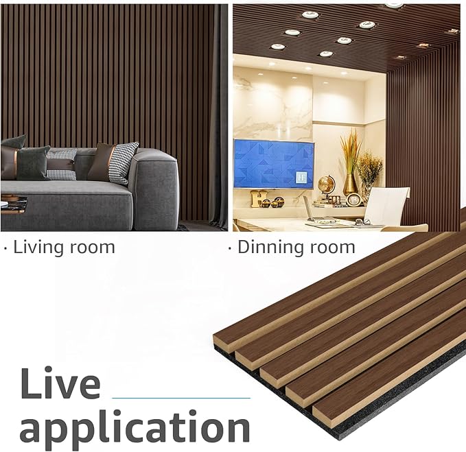 Art3d 6-Pack Acoustic Wood Slat Wall Panels - Image 3