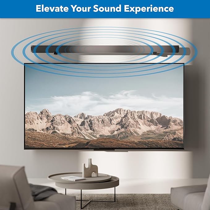 Mount-It! No Stud Sound Bar Wall Mount, Studless Soundbar Mounting Brackets - Image 8