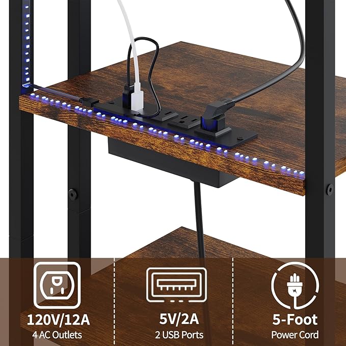 X-cosrack 16.5" Small 4-Tier AV Media Stand - Image 6