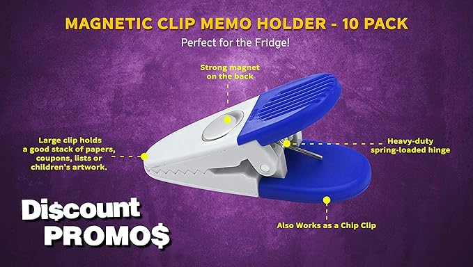 10 Magnetic Memo Holders Set - Image 3