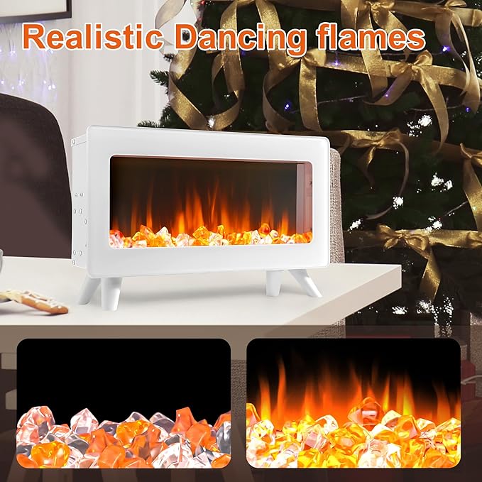 FLAME&SHADE 16 in Small Electric Fireplace Heater - Image 6