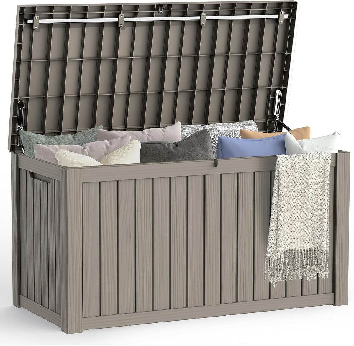 outdoor deck storage box, 180 gallon deck box,lockable, main product view