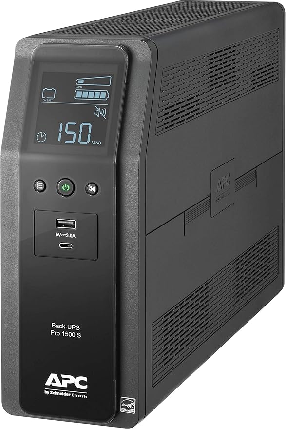 APC UPS 1500VA Sinewave UPS Battery Backup, BR1500MS2 Backup Battery Power by APCbySchneiderElectric