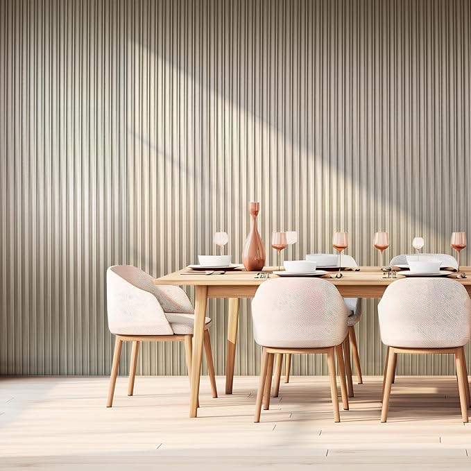 Art3dwallpanels Slat Wall Paneling, 8 Pack Wavy Grain Panel Wall Slats - Image 7