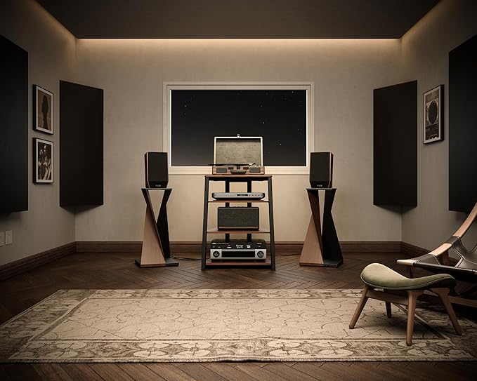 FITUEYES Design 4-Tier AV Media Stand Corner Shelf - Image 9