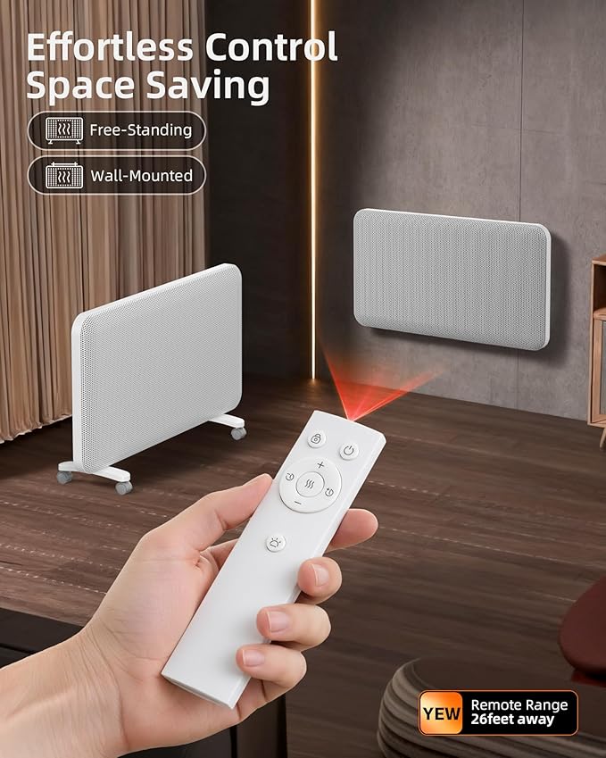 YEW Space Heaters for Lagre Room, Convection Infrared Electric Heater - Image 6