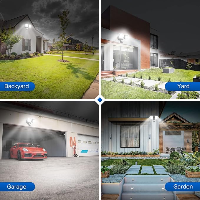 SANSI 36W 3600LM LED Motion Sensor Outdoor Light, 000 Hrs Lifespan Security - Image 5