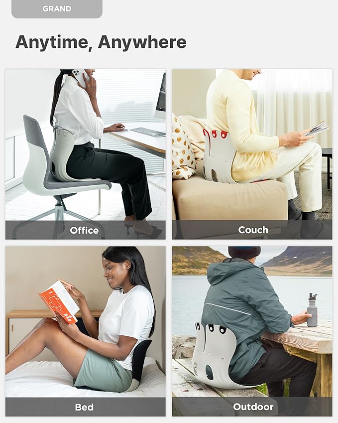 Curble GRAND 2PACK – Ergonomic Chair Back Support, Lumbar Support - Image 6