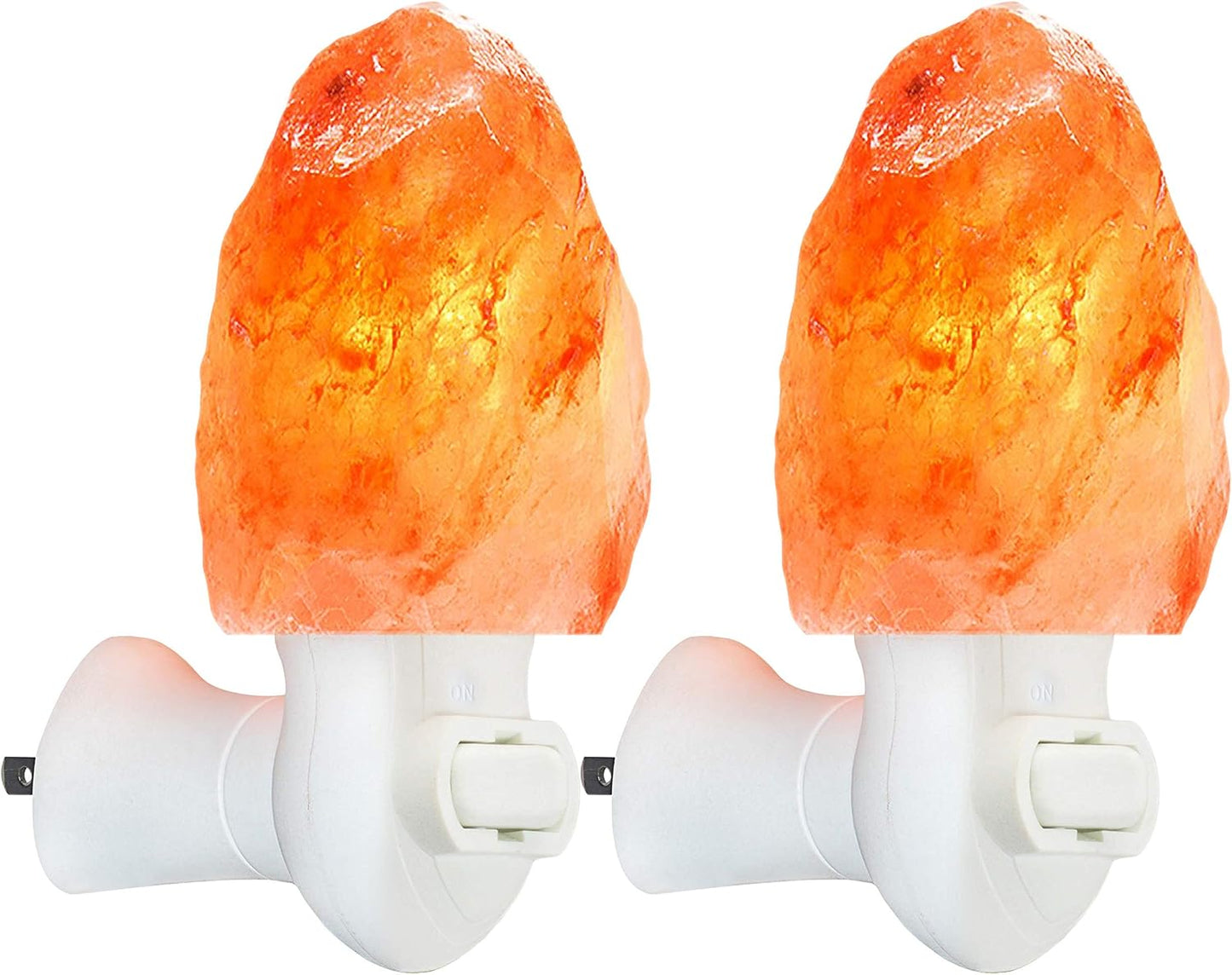 Pink Himalayan Salt Lamps - Hand Carved, Natural Night Lights for Bedrooms and Home Decor