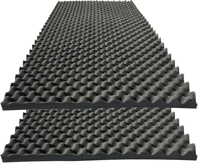 KTOESHEO 2 PCS Acoustic Panels, High Density Fireproof Noise Cancelling Foam by KTOESHEO