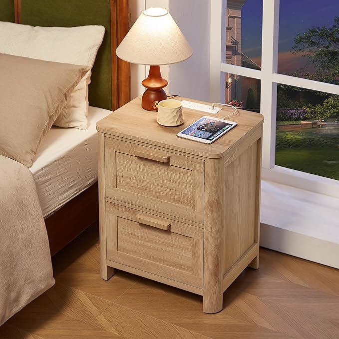 Joaxswe Farmhouse Nightstand Set of 2 - Image 8