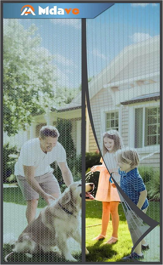 Magnetic Screen Door，Screen Door Mesh，Keep Bugs Out, Heavy-Duty Mesh Curtain by Welcometobuy