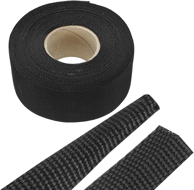 MECCANIXITY Braided Cable Sleeves Heat Shrinkable Fabric Sleeving, 1 3/8" 40ft by MECCANIXITY