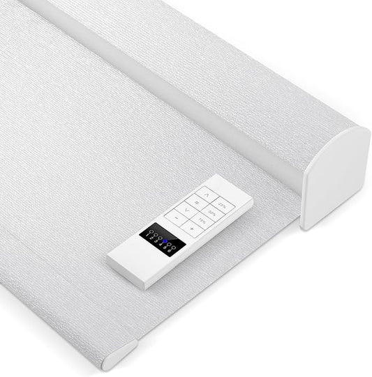 Zshine Motorized Blackout Window Blinds Customize Width Remote Control Wireless by ZSHINEHome
