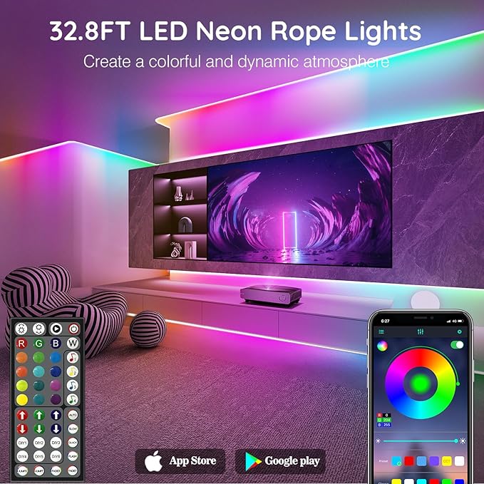 SINLEY Led Neon Rope Lights, Control - Image 2