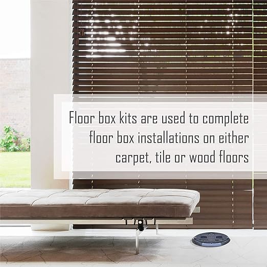 RACO 6239BK Floor Kit with Recessed Duplex 15A TR Device and Adjustable Steel - Image 6