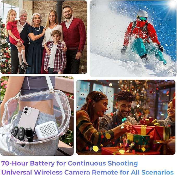Upgraded Rechargeable Wireless Camera Remote Control Shutter Release - Image 9