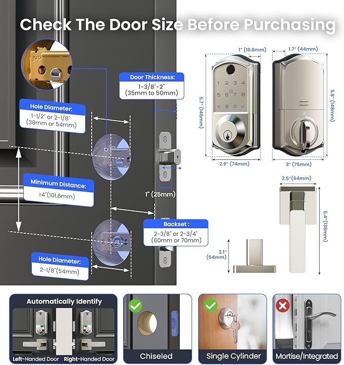 Veise VE017-B Fingerprint Smart Lock - Image 9