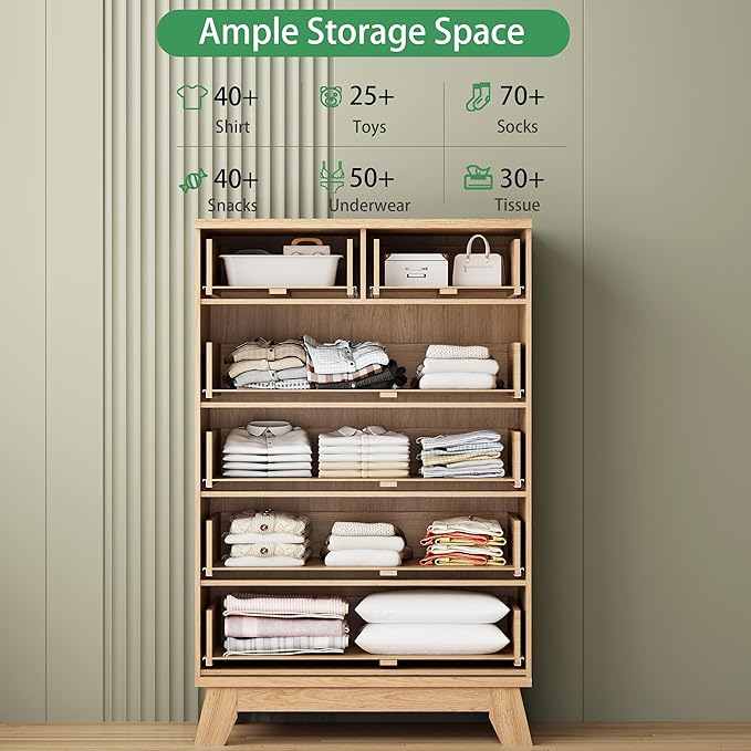 Fluted Dresser for Bedroom - Image 3