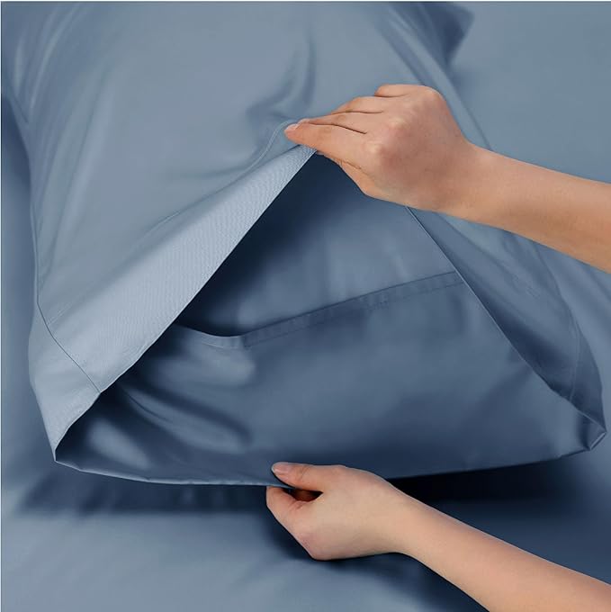 Bedsure Cooling Sheets Twin XL, Rayon Derived from Bamboo, Breathable & Soft - Image 5