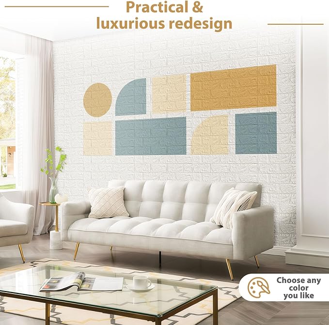 JOLOV 10 PCS3D Wall Panels Peel and Stick - Image 6