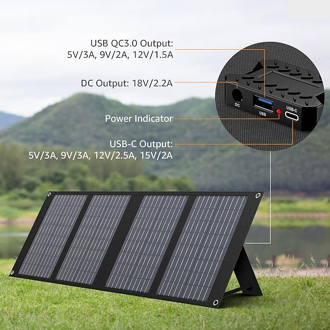 40W Solar Panel EnginStar 40 Watt Foldable Solar Panel - Image 7