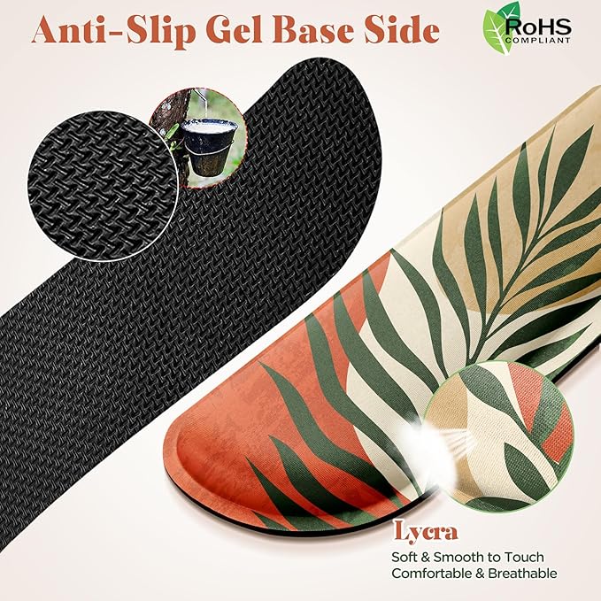 Gimars Enlarge Silky and Superfine Fabric Gel Memory Foam Keyboard Wrist Rest - Image 3